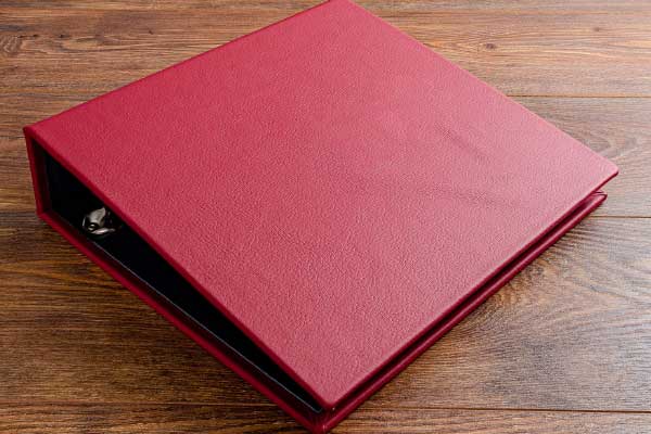 แฟ้มหนังใส่เอกสาร