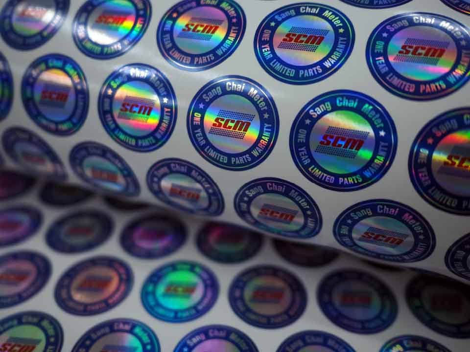 สติกเกอร์โฮโลแกรมแบบเงา เพิ่มความเงางามและความปลอดภัยให้บรรจุภัณฑ์