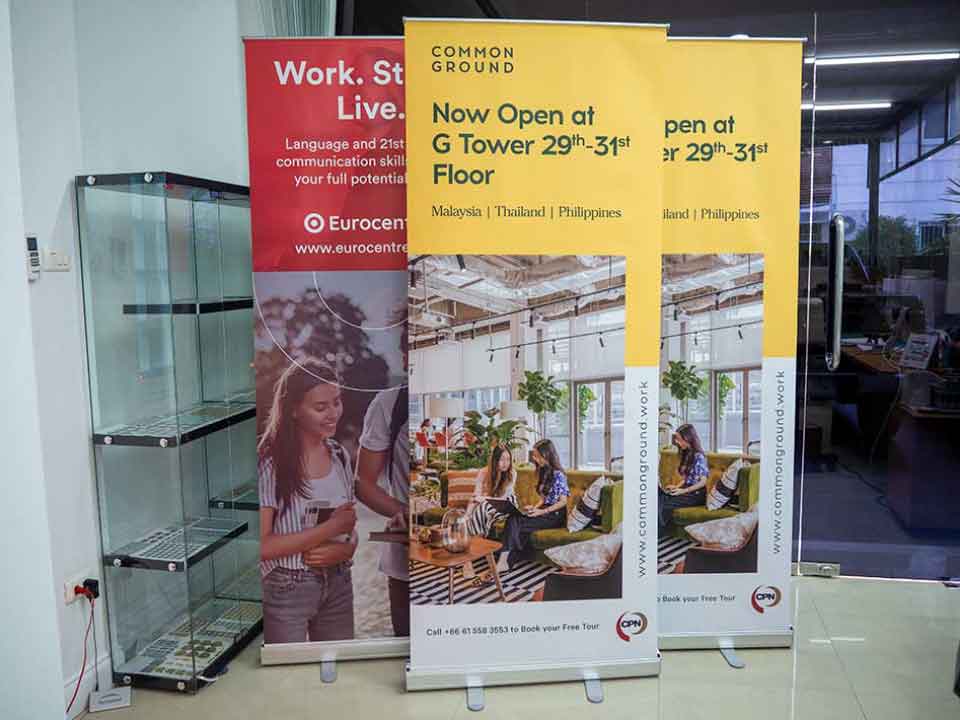 โรลอัพสำหรับบูธ เพิ่มความโดดเด่นให้กับการแสดงสินค้า ติดตั้งง่าย พกพาสะดวก