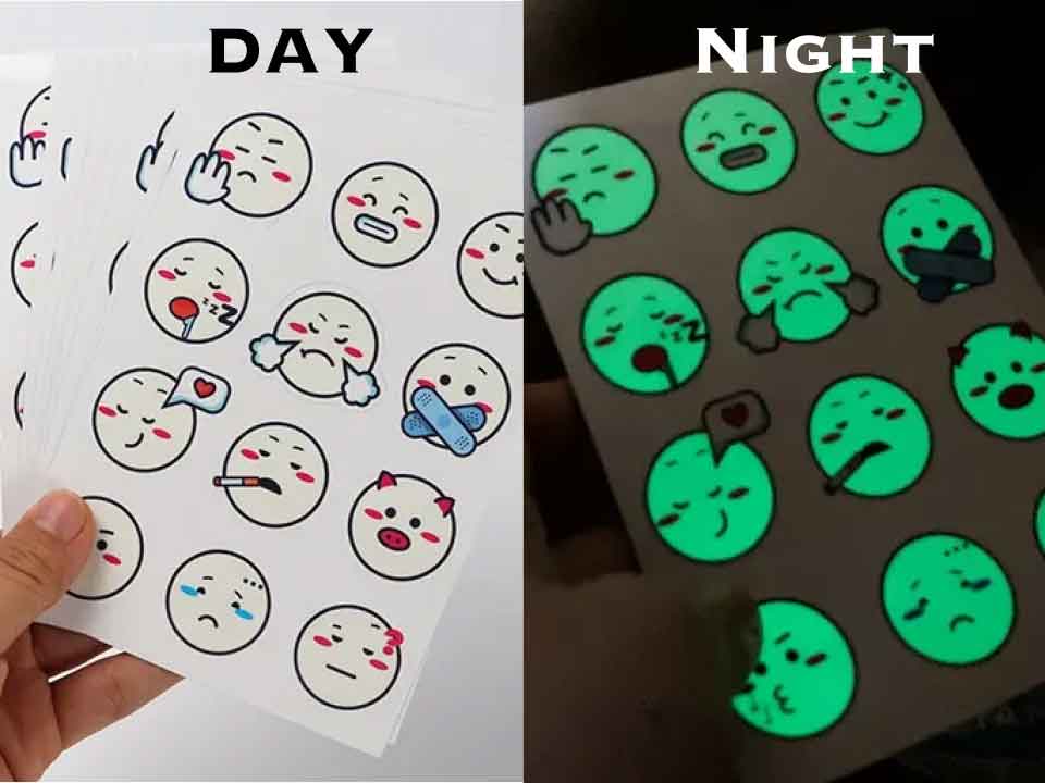 สติกเกอร์เรืองแสง สว่างในที่มืด เพิ่มความปลอดภัยและความโดดเด่น